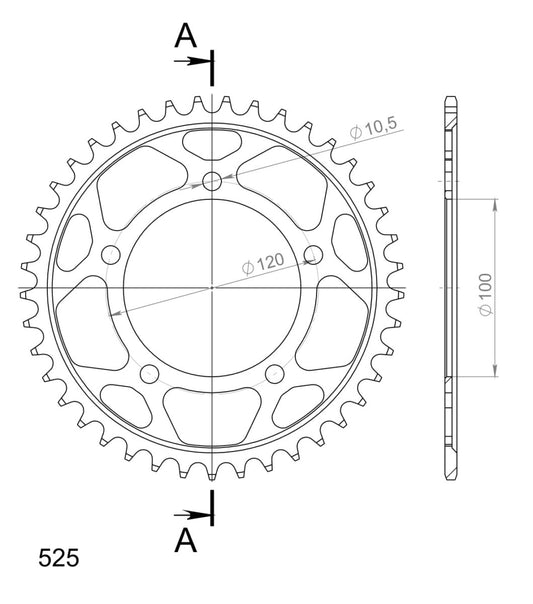 Supersprox takaratas Steel RFE-7026:41