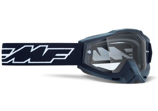 FMF Powerbomb Enduro Goggle Rocket, musta, kirkas tuplalinssi