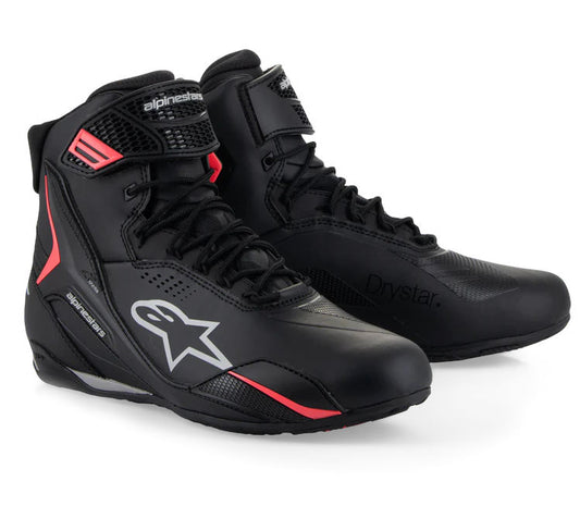 Alpinestars Faster 4 Drystar naisten ajokengät, musta/korallinpunainen