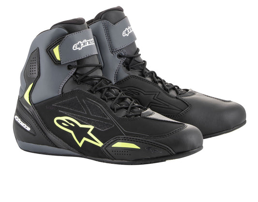 Alpinestars Faster 3 Drystar shoes, black/grey/fluo. yeallow