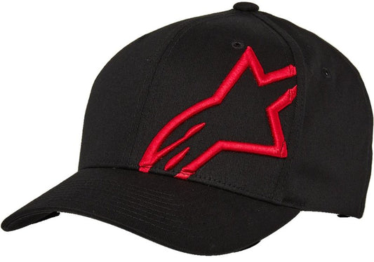 Alpinestars Corp Shift 2 Flexfit lippis, musta/punainen