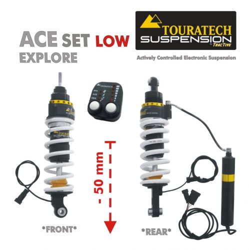 Touratech ACE Suspension Explore SET -50 mm lowering for BMW R1200GS (2004-2012)