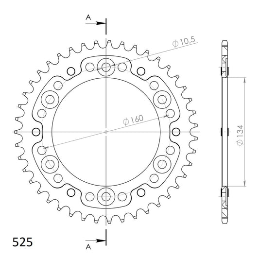 Supersprox Stealth takaratas Black 1307-RST-43-0