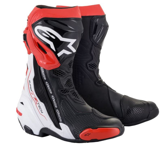 Alpinestars Supertech R v2 ajosaapas, Musta/Valkoinen/Punainen