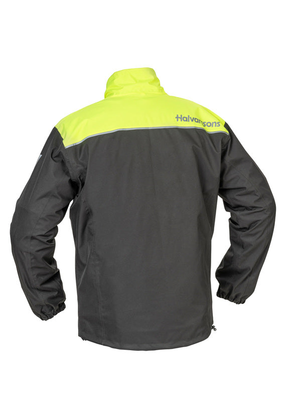 Halvarssons Bofallet HV rain jacket, yellow/black