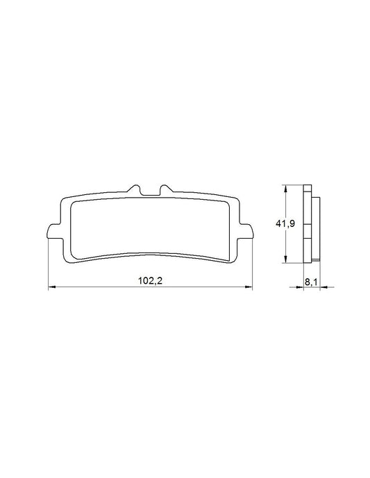 Accossato Brakepad AGPA 186 ST