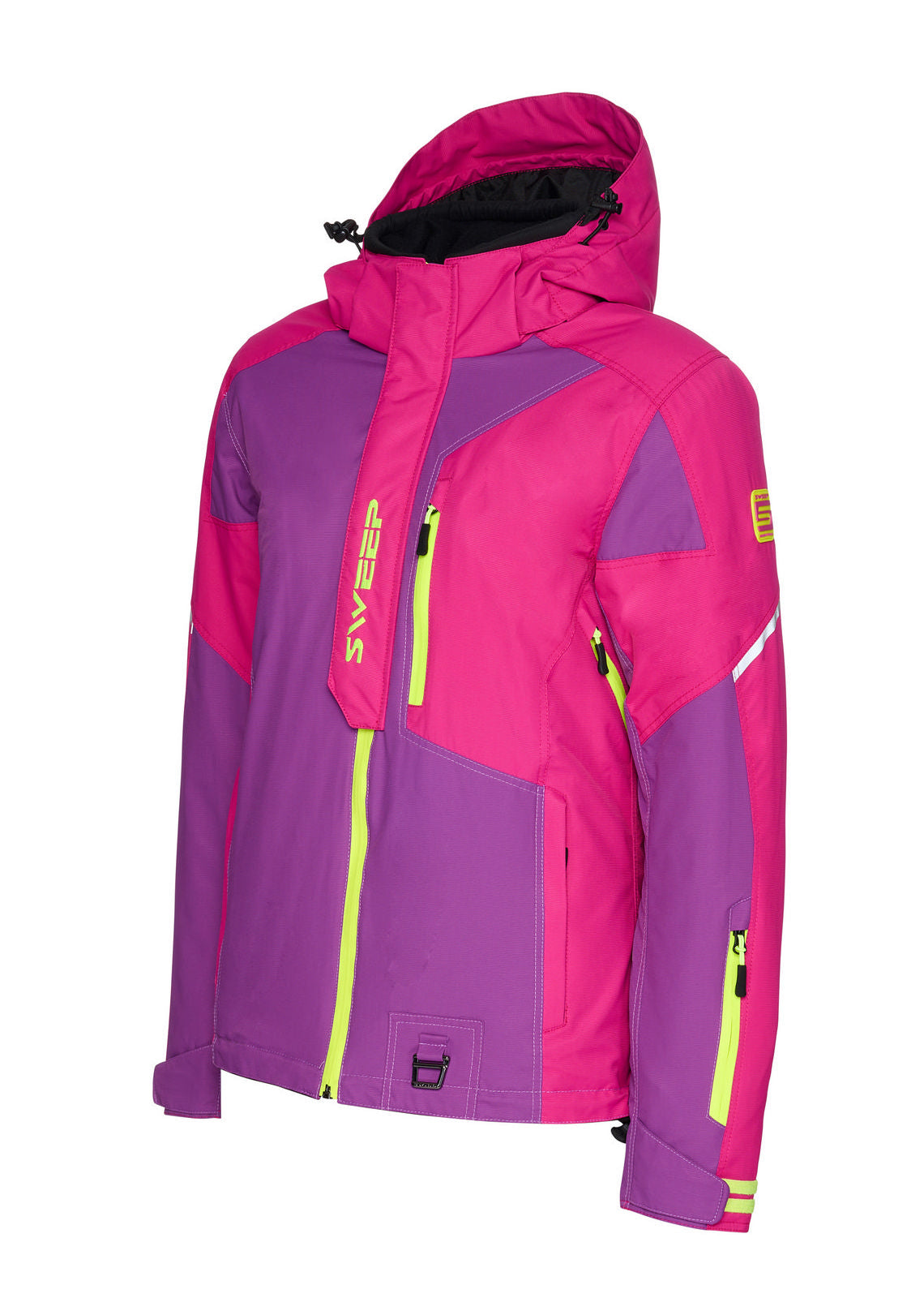 Sweep Recon naisten kelkkatakki, purppura/neon keltainen