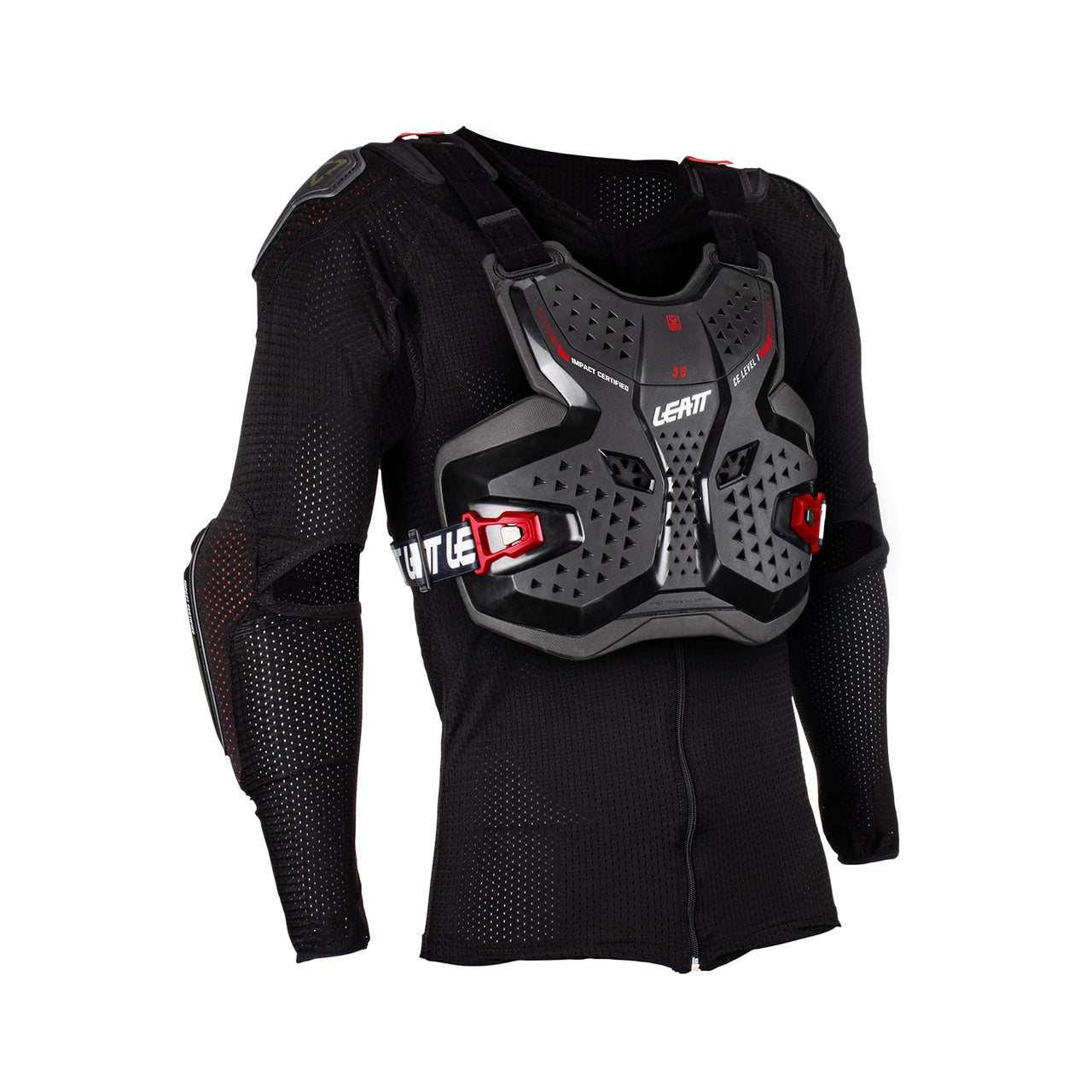 Leatt Body Protector 3.5 Jr, black/red, L/XL (147-159cm)