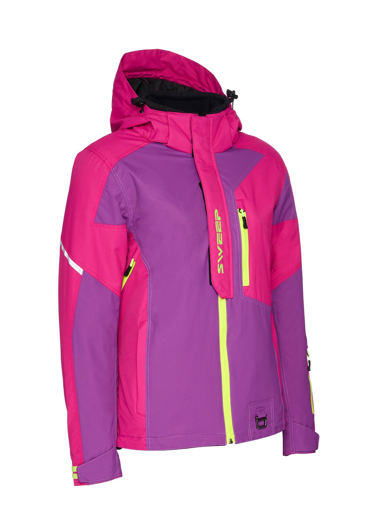 Sweep Recon naisten kelkkatakki, purppura/neon keltainen