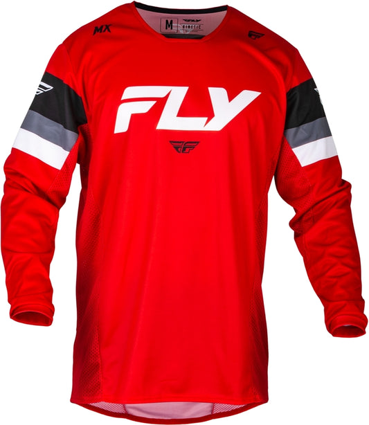 FLY Racing Kinetic Prix Jersey, red/grey/white