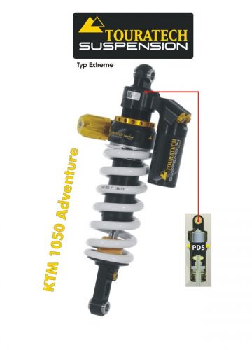 Touratech Suspension shock absorber for KTM 1050 Adventure / 1090 Adventure from