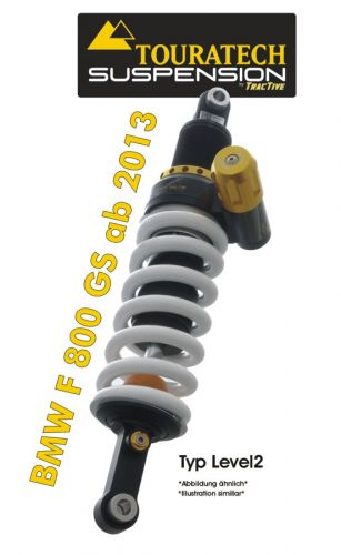 Touratech Suspension shock absorber for BMW F800GS from 2013 type Level2/Explore