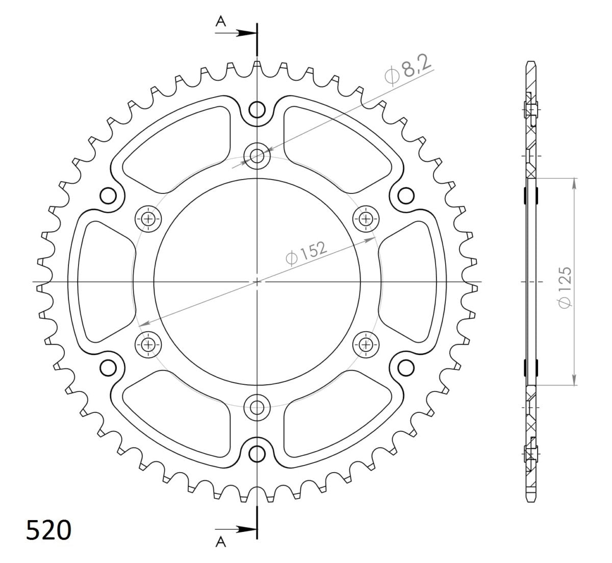 Supersprox Stealth takaratas Silver 8000-RST-51-8