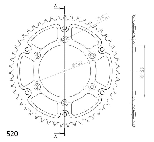 Supersprox Stealth takaratas Silver 8000-RST-51-8