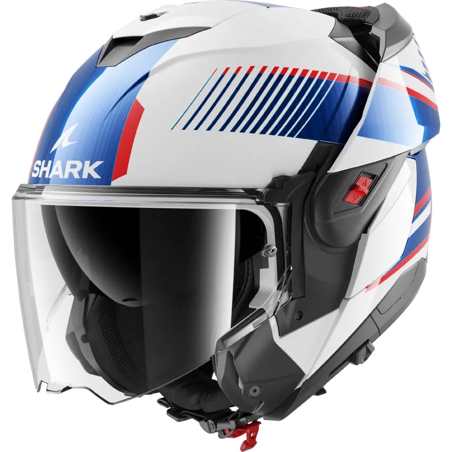 Shark OXO Sikter, Gloss White/Blue/Red