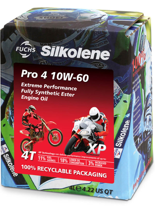 Silkolene Pro 4 10W-60 XP, 4L Lube Cube