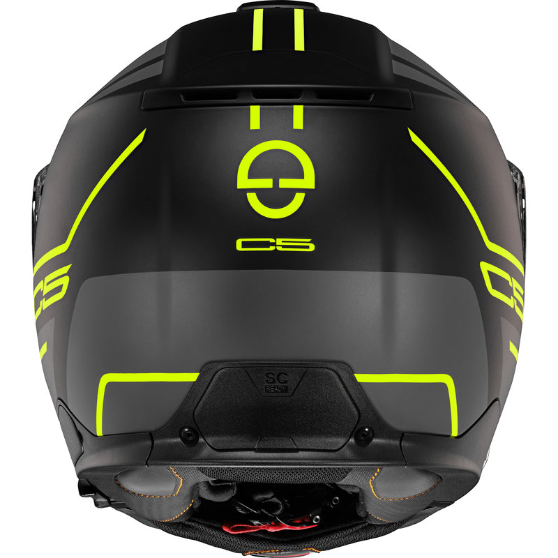 Schuberth C5 Master, harmaa/keltainen