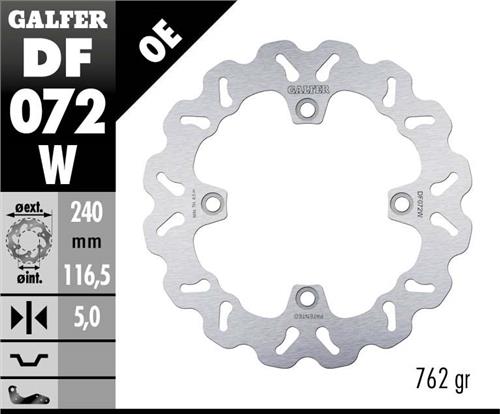 Galfer wave disc, HONDA CBF 600-1000 F, rear