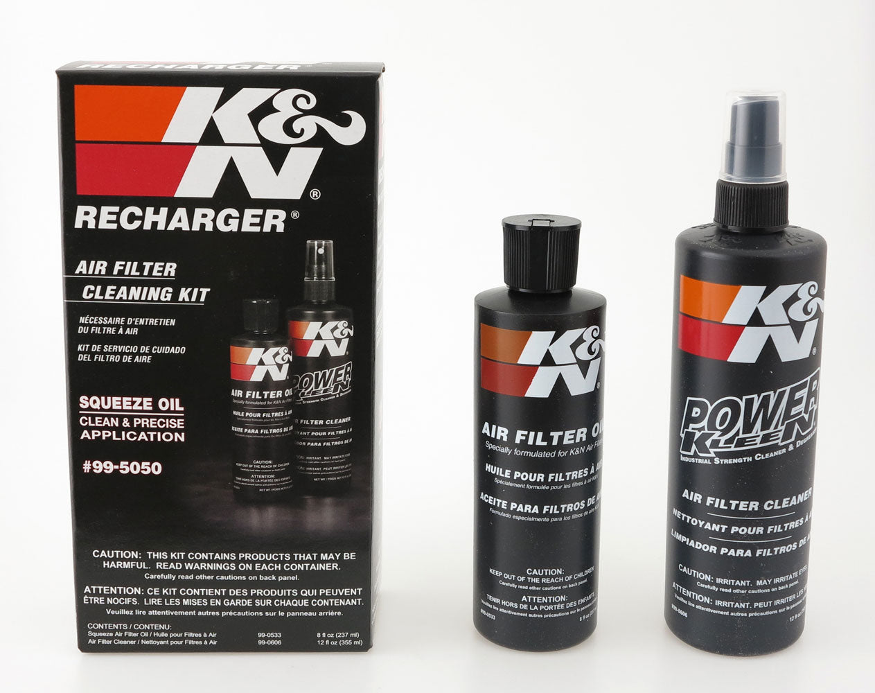 KN Recharger, filter care service kit, black