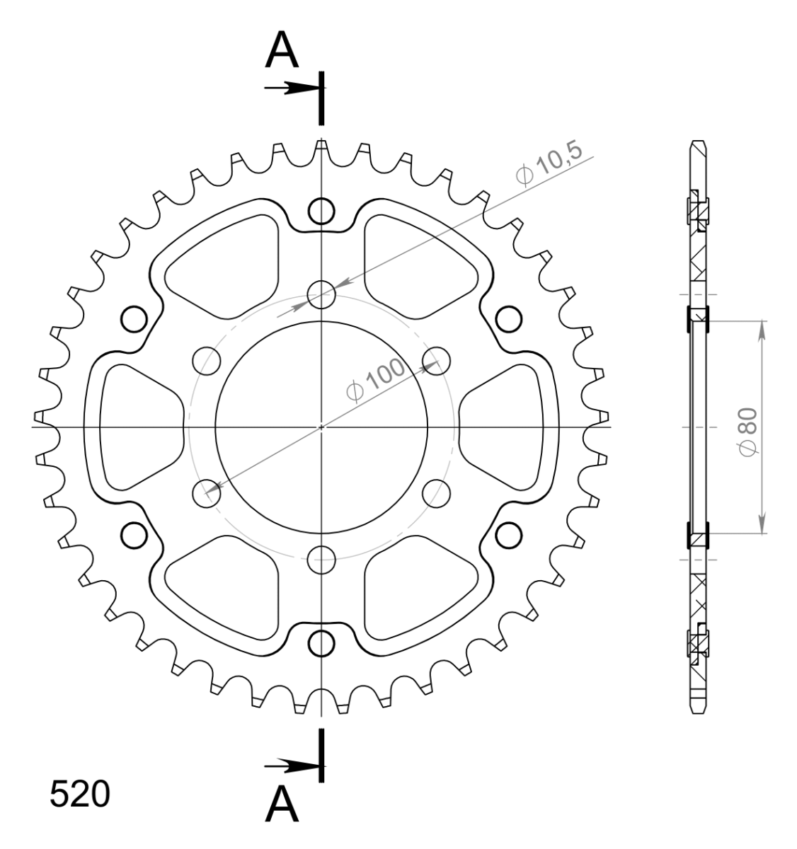 Supersprox Stealth takaratas Black 7094-RST-41-0