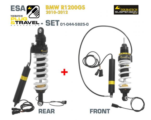 Touratech Suspension Plug & Travel-ESA SET for BMW R1200GS Model 2010-2012\n