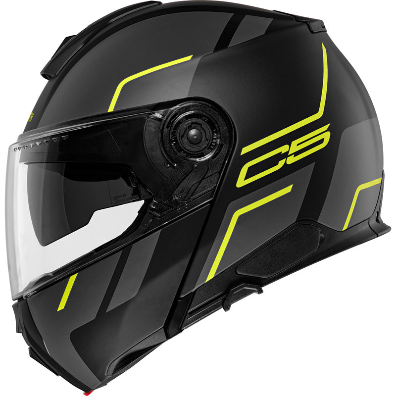 Schuberth C5 Master, harmaa/keltainen