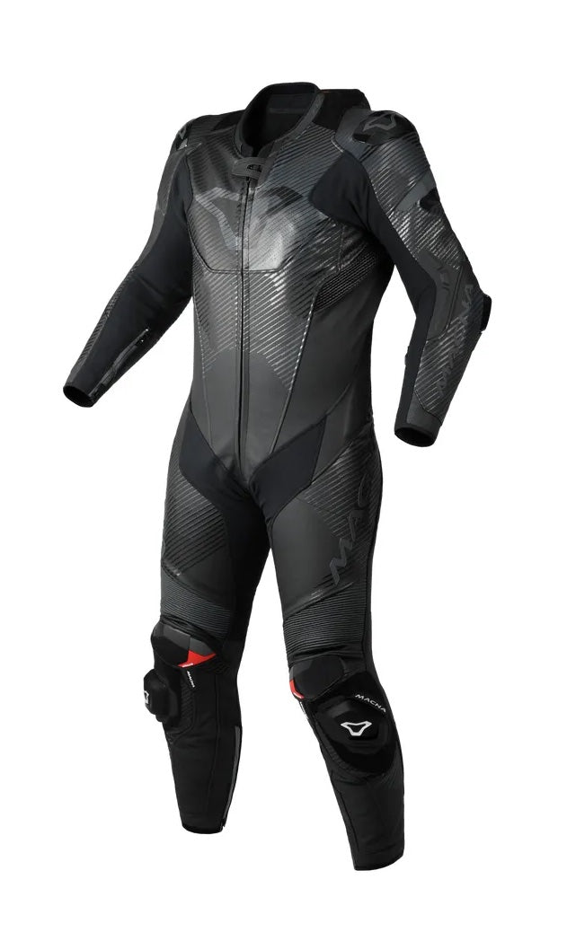 Macna Ignite 1-piece racing leather suit, black