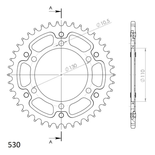 Supersprox Stealth takaratas Black 479-RST-42-0