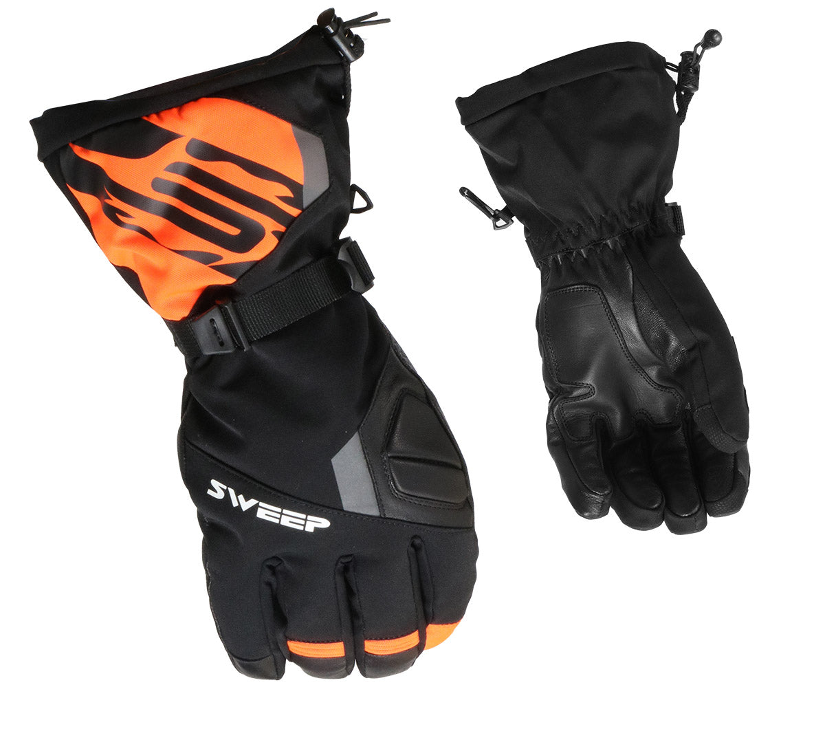 Sweep Outpost Snowmobile gloves, black/orange