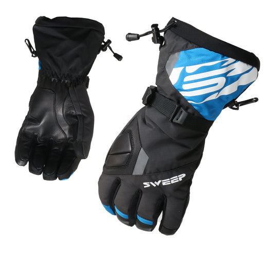 Sweep Outpost Snowmobile gloves, black/grey/blue