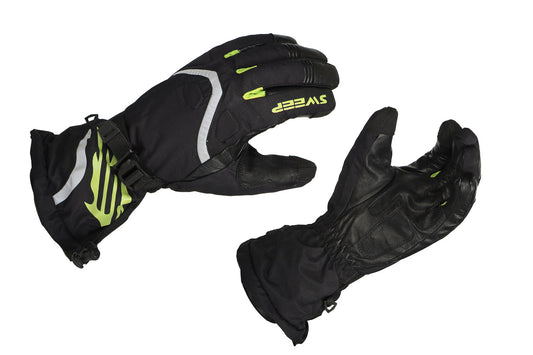 Sweep Recon ladies snowmobile glove, black/yellow