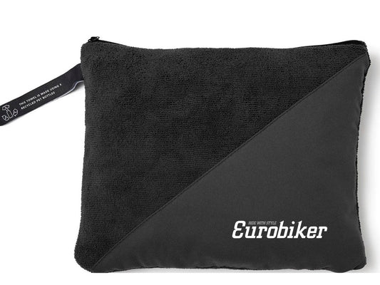 Eurobiker travel towel, black