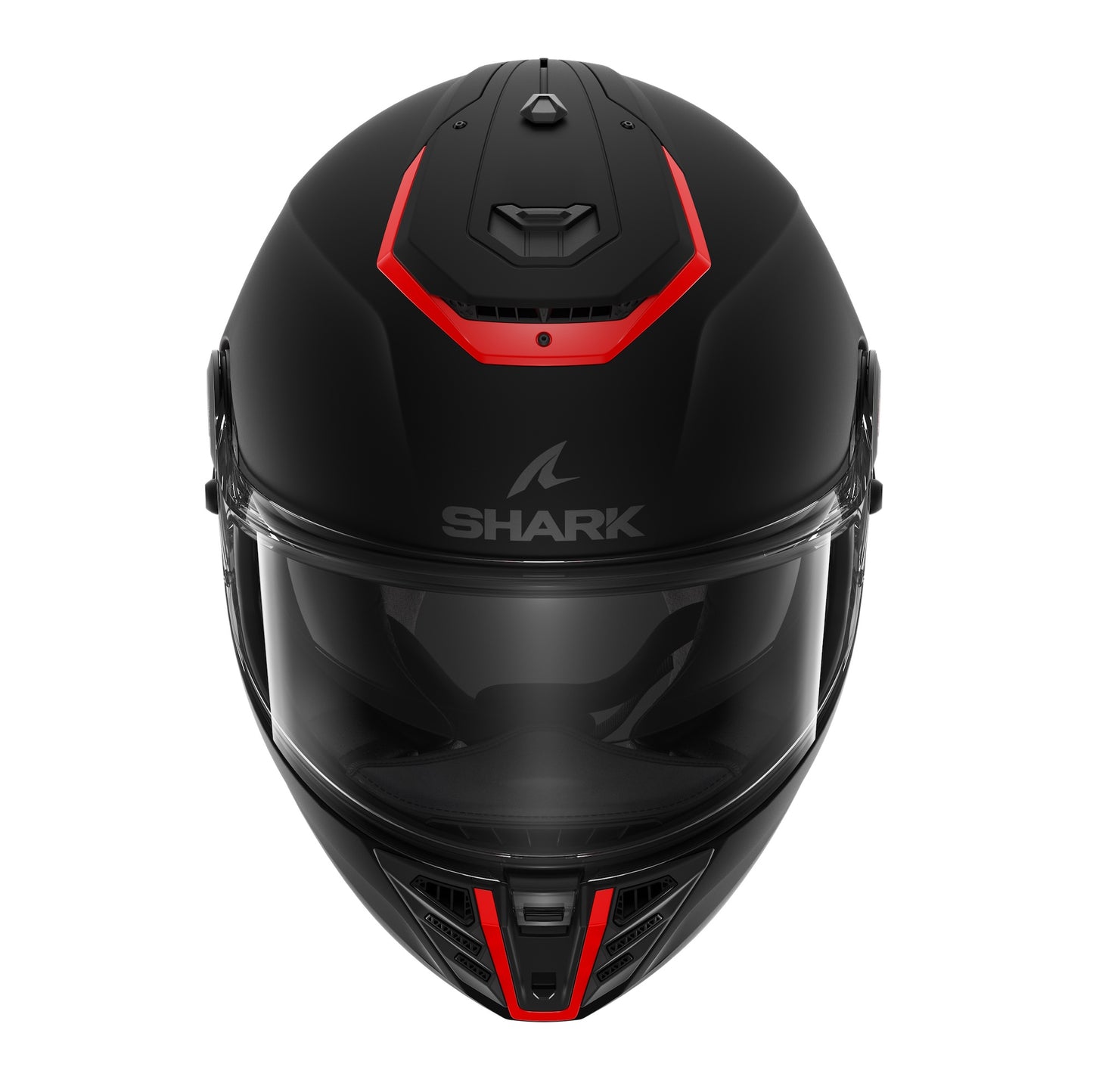 Shark Spartan RS, mattamusta/punainen