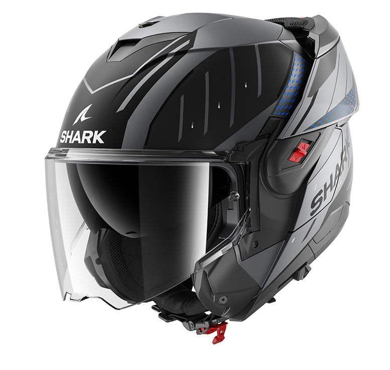 Shark OXO Rydger, Matt Anthracite/Blue/Black