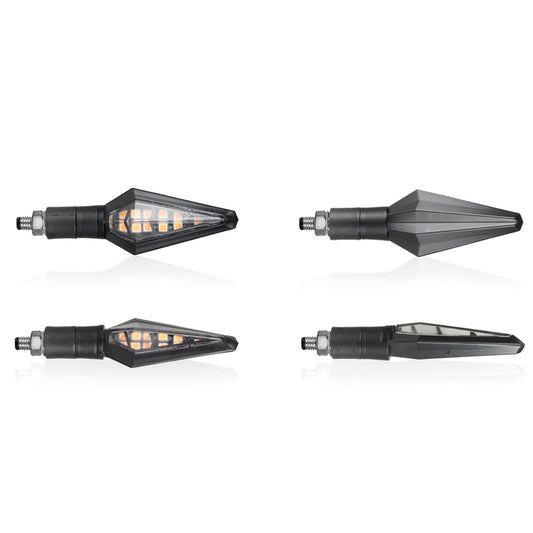 Chaft Teaser LED vilkut, musta, pari