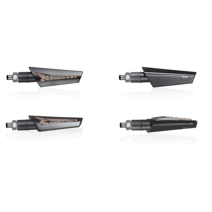 Chaft Harper LED vilkut, musta, pari