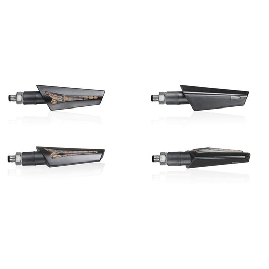 Chaft Harper LED vilkut, musta, pari