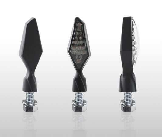 Chaft Draft, LED vilkut, musta (kirkas lasi)