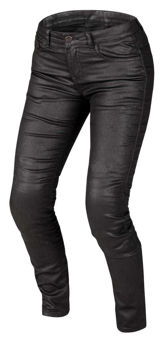 Sweep Acid Ladies waxed aramid mc jeans, black