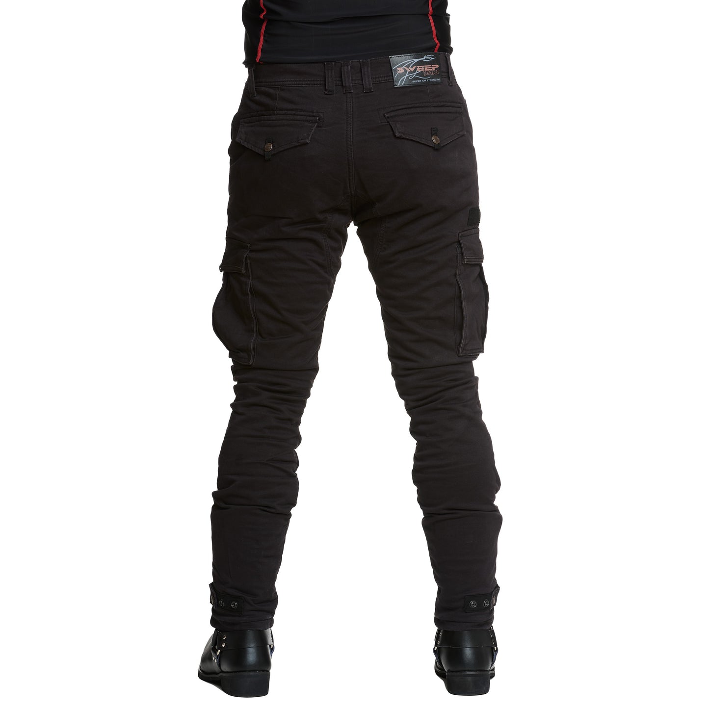 Sweep Black Jungle aramid reinforced mc jeans