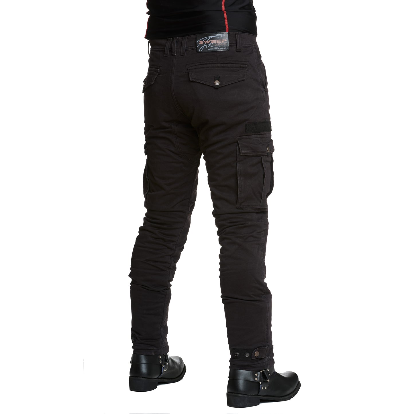 Sweep Black Jungle aramid reinforced mc jeans