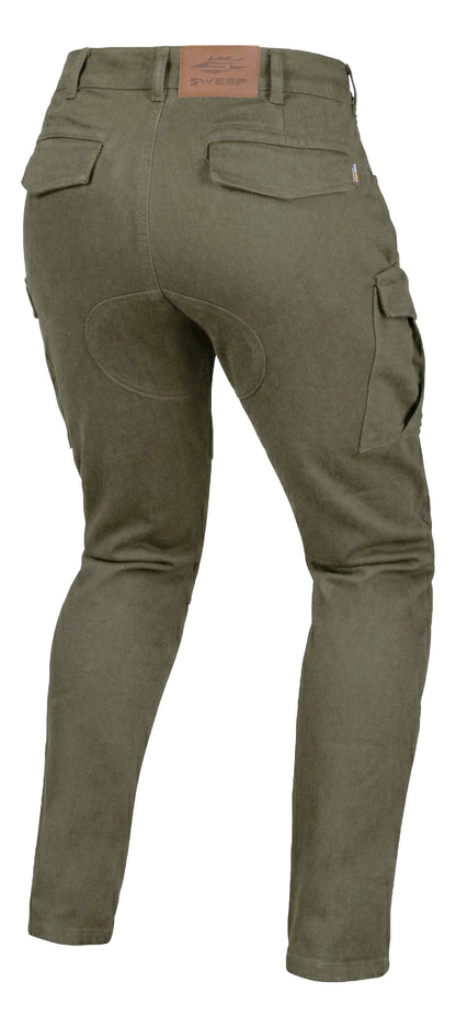 Sweep Eagle Cargo naisten yksikerros Cordura ajofarkut, oliivi