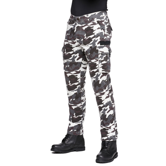 Sweep Jungle aramid reinforced mc jeans, black/white camo