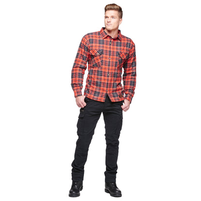 Sweep Manitou MC flannel shirt, orange