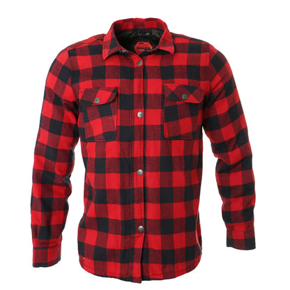 Sweep Manitou MC flannel shirt, red/black
