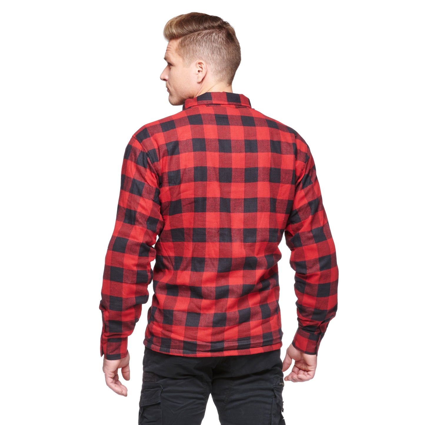 Sweep Manitou MC flannel shirt, red/black