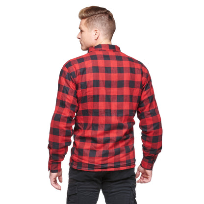 Sweep Manitou MC flannel shirt, red/black