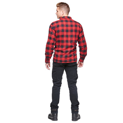 Sweep Manitou MC flannel shirt, red/black