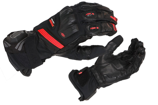 Sweep Gladius vedenpitävä ajokäsine, musta/punainen