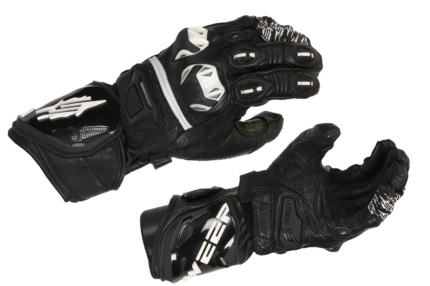 Sweep GP R racing glove, black/white